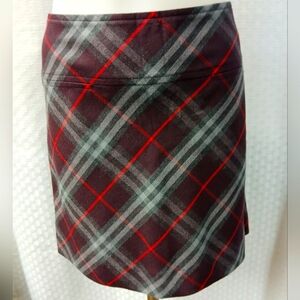 Burberry Mini Plaid Skirt